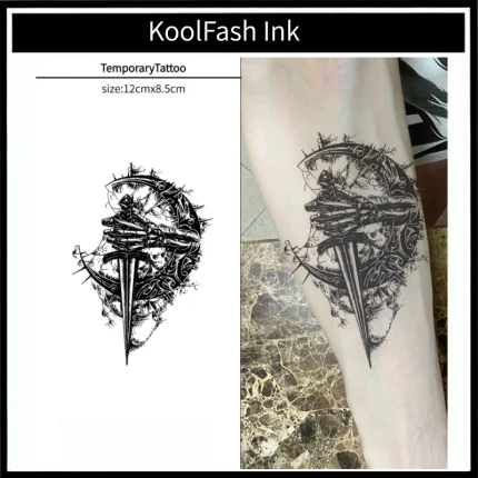 Waterproof Semi-Permanent Body Art Tattoo, Lasts 1 to 2 Weeks
