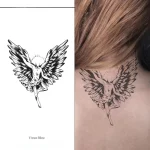 Angel pattern herbal temporary tattoo sticker