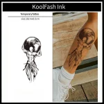KoolFash Ink Atlas Holding The World Temporary Tattoo