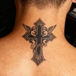 Two cross tattoo stickers - Image 2
