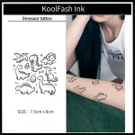 Lovely dinosaur pattern temporary tattoos for body decoration
