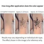 Abstract brushstroke cross temporary tattoo sticker - Image 3