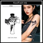 Classic Jesus cross design tattoo for body decoration
