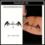 Edgy Bat Wing Temporary Tattoo