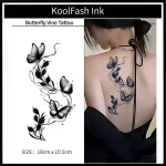 Butterfly Vine Temporary Tattoo Sticker