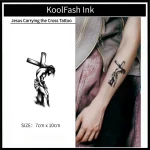 Jesus Cross Temporary Tattoo Sticker