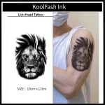Lion Head Temporary Tattoo Sticker
