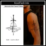 Memento Mori Sword Temporary Tattoo Sticker