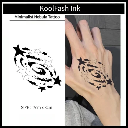 Minimal Nebula Temporary Tattoo Sticker