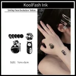 Smiley Face Evolution Temporary Tattoo