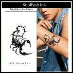 Tribal Scorpion Temporary Tattoo