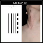 Simple Outline Design Body Art Temporary Tattoo Sticker