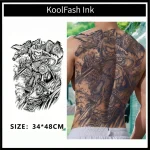 Traditional design with Monkey King and dragon for full back decoration