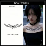 Tribal butterfly temporary tattoo sticker, waterproof body art