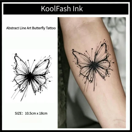 Butterfly Fake Tattoo Stickers for Women Body Arm Decoration
