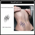 Animal Claw Mark Temporary Tattoo Sticker, Wild Paw Fake Tattoo