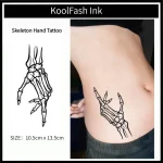 Skeleton Hand Pattern Temporary Tattoo Sticker Waterproof Body Sticker