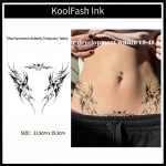Tribal Symmetric Butterfly Temporary Waterproof Tattoo Stickers
