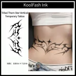 Tribal thorn star disposable temporary tattoo sticker
